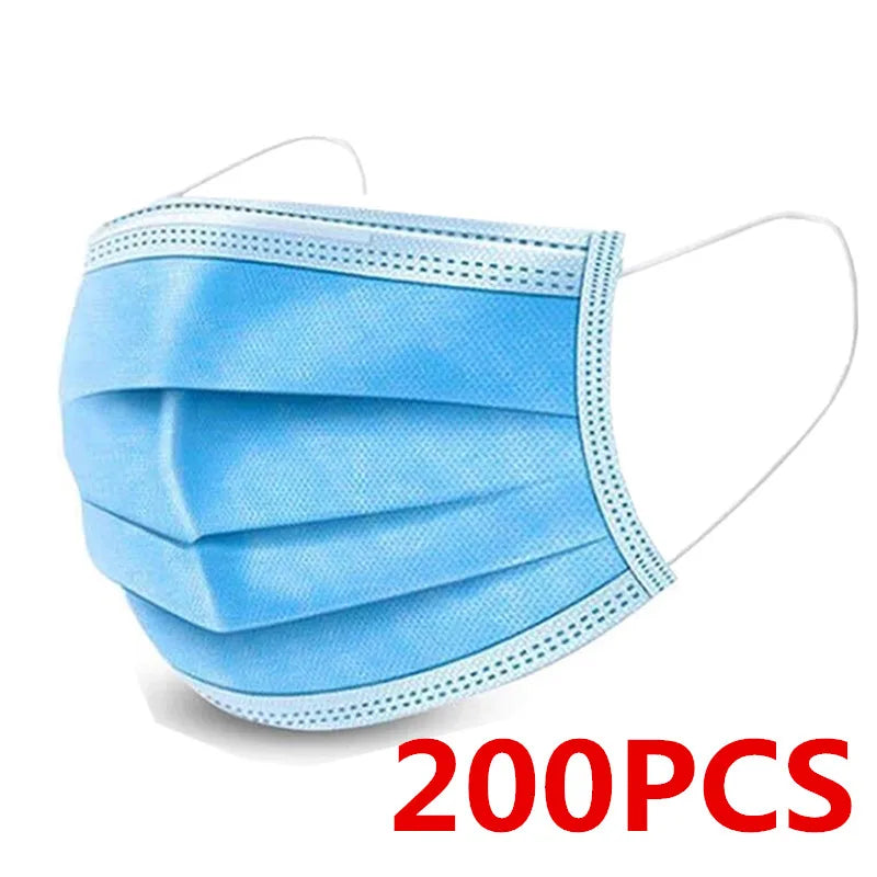 Adult Surgical Masks 3 Layers Protective Filter Mask 