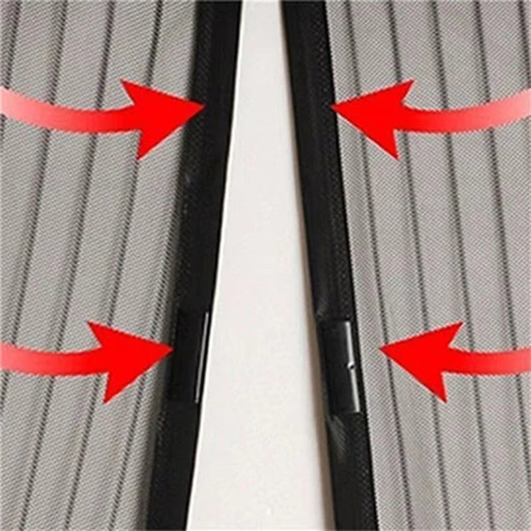 Mosquitera magnética para puerta, malla de partición antiinsectos, cierre auto