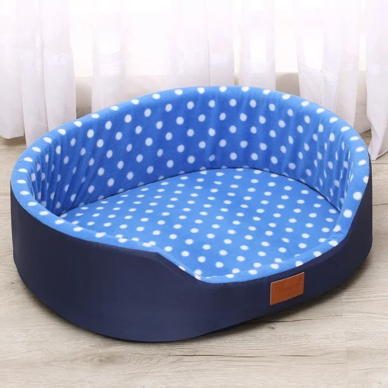 Large Dog House Double-sided Soft Pet Bed Warm Sofa 