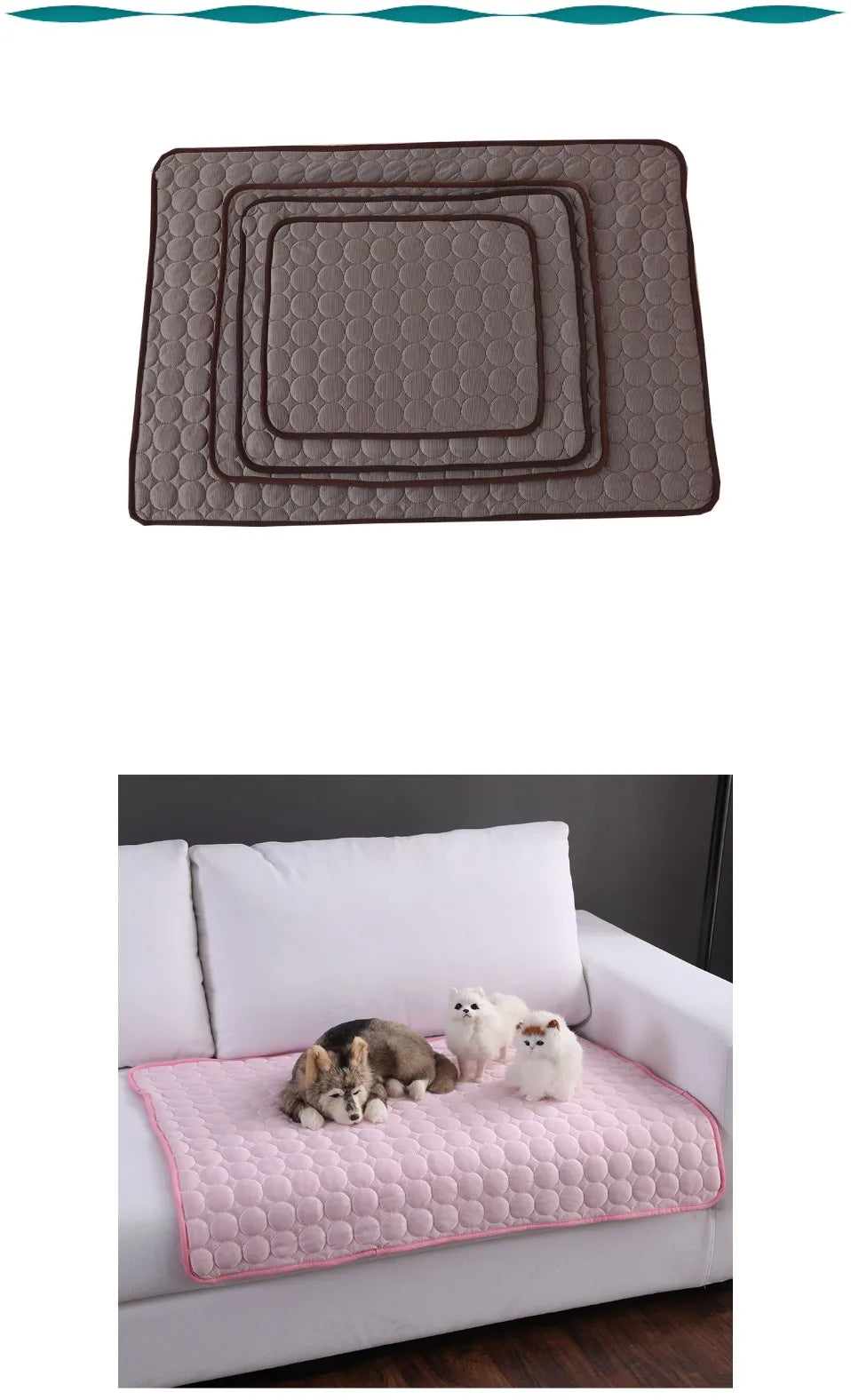 Pet Cooling Mat, Extra Large Cool Bed for Small Dogs 