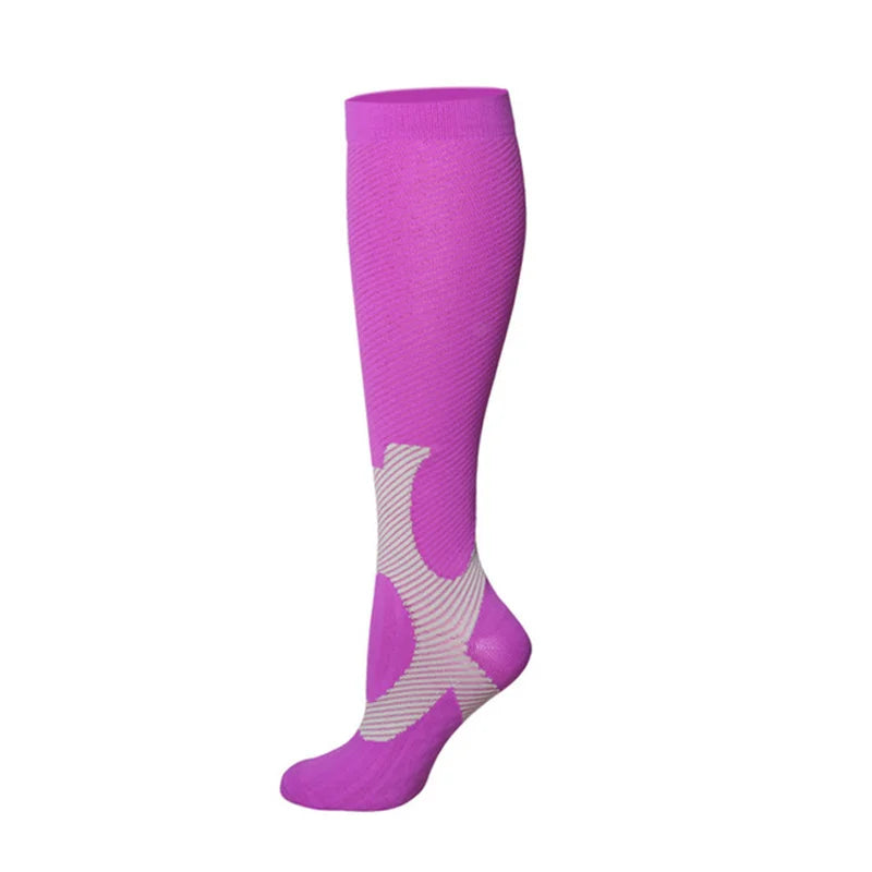 Running Compression Stockings Marathon Hiking Sports Socks 