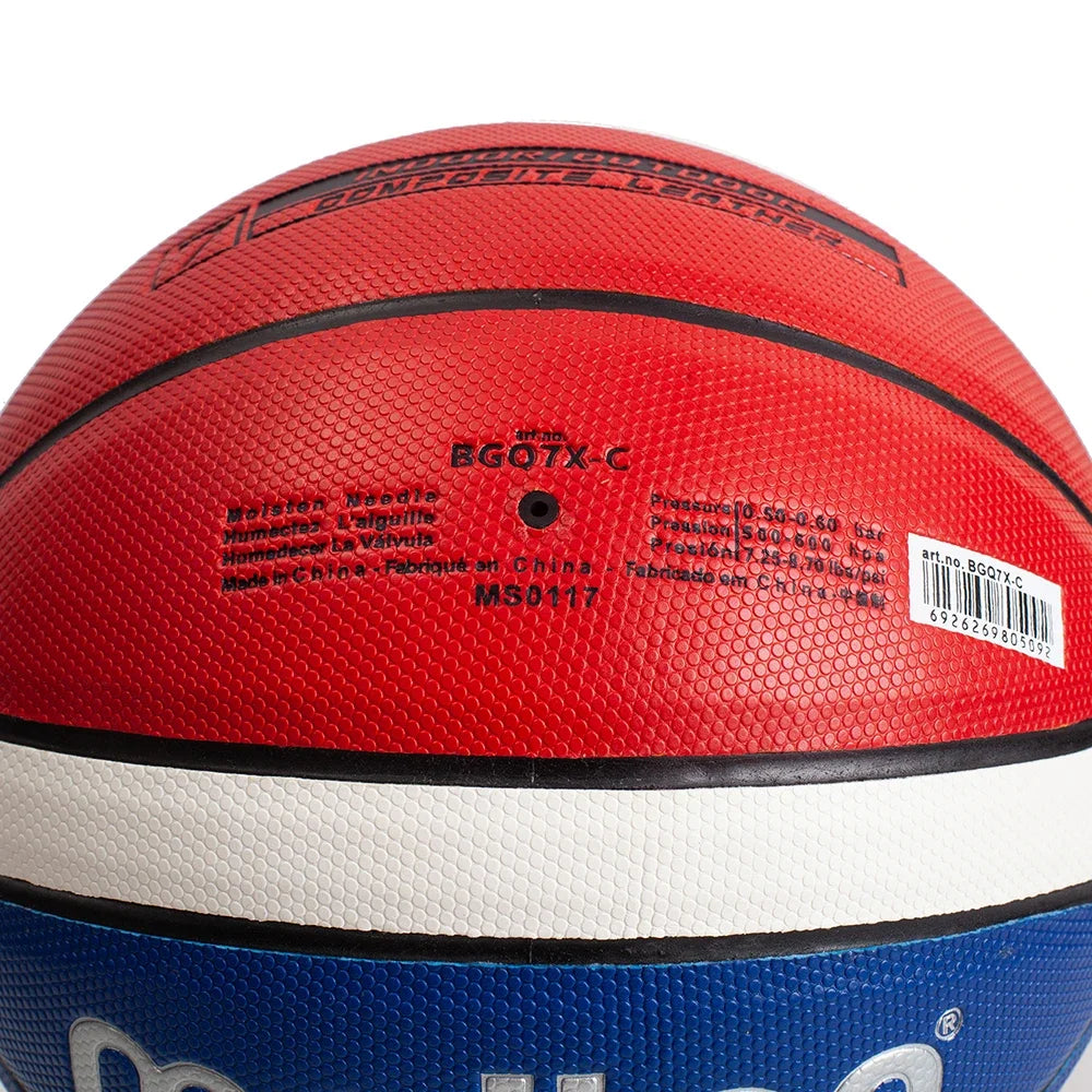 Pelota de baloncesto estándar para hombre y mujer, pelota de entrenamiento, equipo de competición, certificación oficial, Tamaño 7, 6, 5