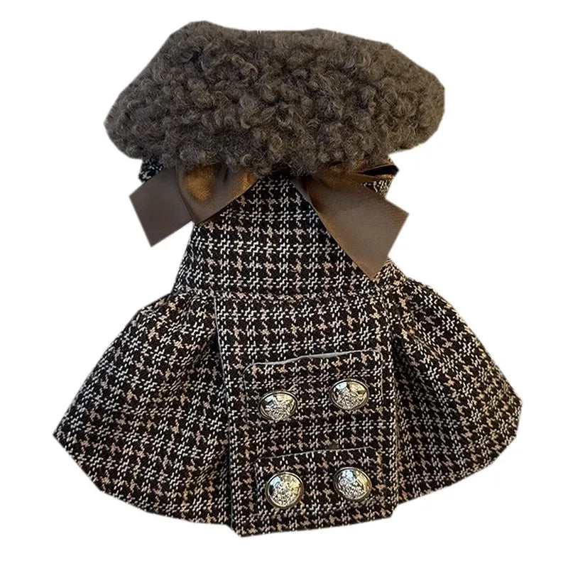 Craft Clothing Dog Clothes Pet Supplies British Style Dou Classic Tweed Coat