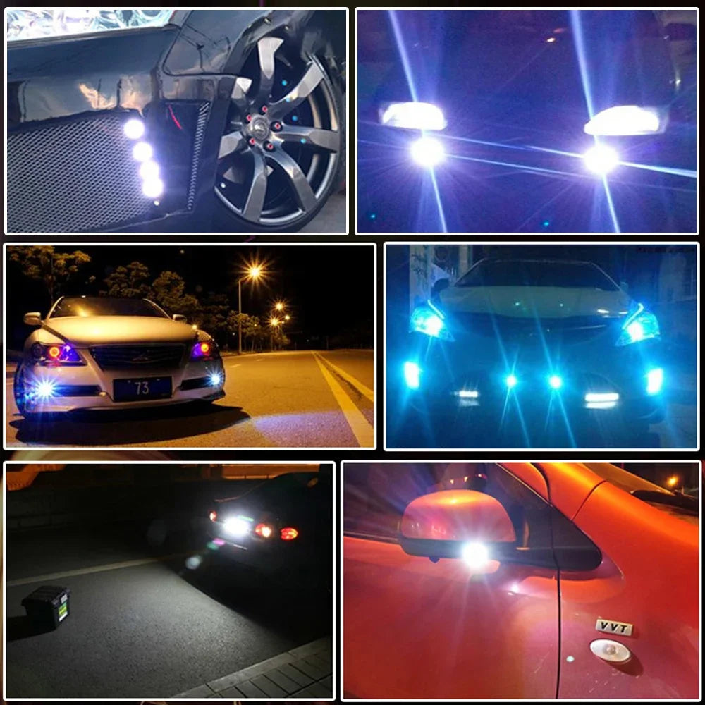 Luces De Circulación Diurna Led DRL para coche, lámpara de señal de estaciona