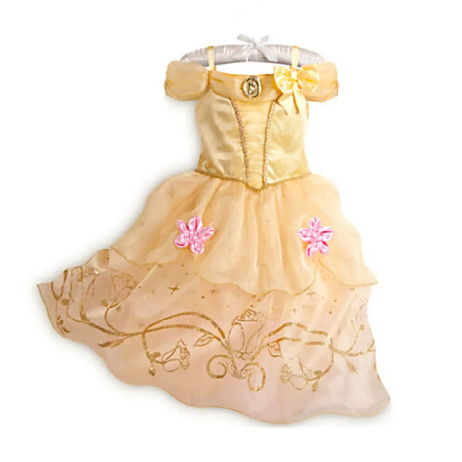 Girls Princess Dress Cinderella Snow White Aurora So Costume 