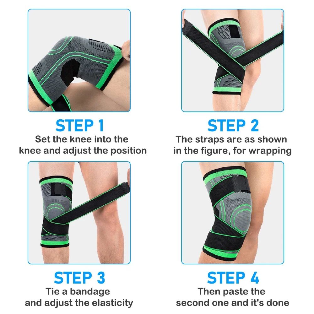 Rodilleras de compresión, rodilleras para artritis, soporte para articulaciones, seguridad deportiva, voleibol, gimnasio, Protector deportivo