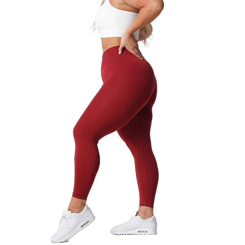 NVGTN-mallas sin costuras para mujer, pantalones de Yoga de cintura alta, ropa de gimnasio, mallas de LICRA suaves para entrenamiento, trajes de Fitness