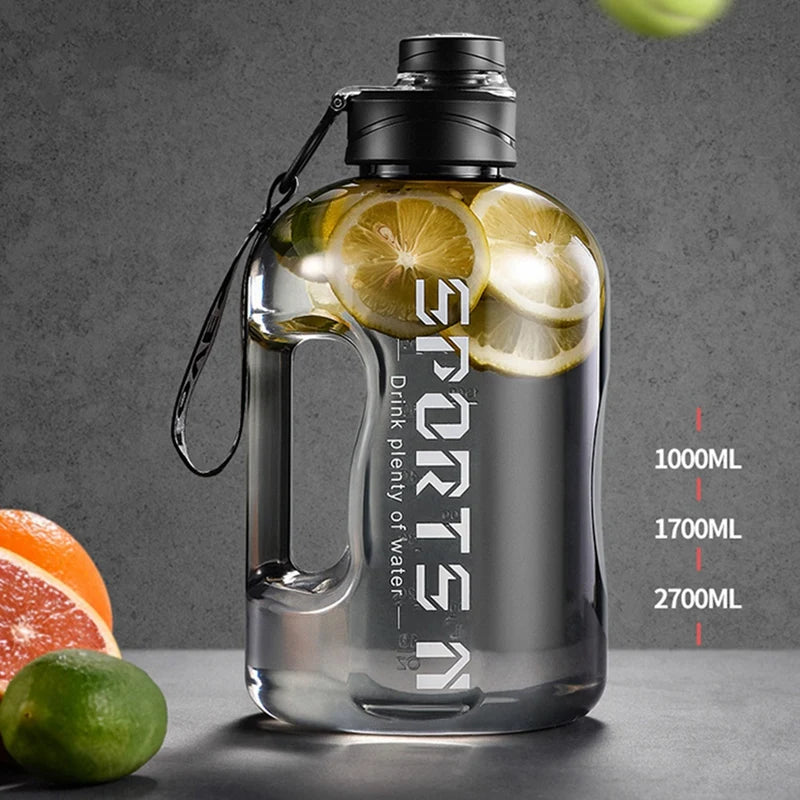 Men's Large Capacity Sports Water Bottle Wireless Water Po 