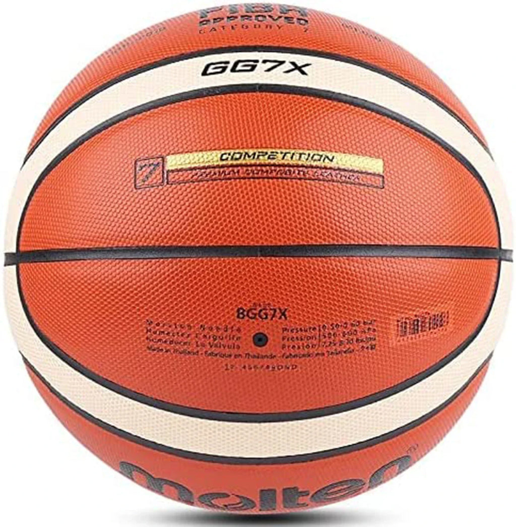 Pelota de baloncesto estándar para hombre y mujer, pelota de entrenamiento, equipo de competición, certificación oficial, Tamaño 7, 6, 5