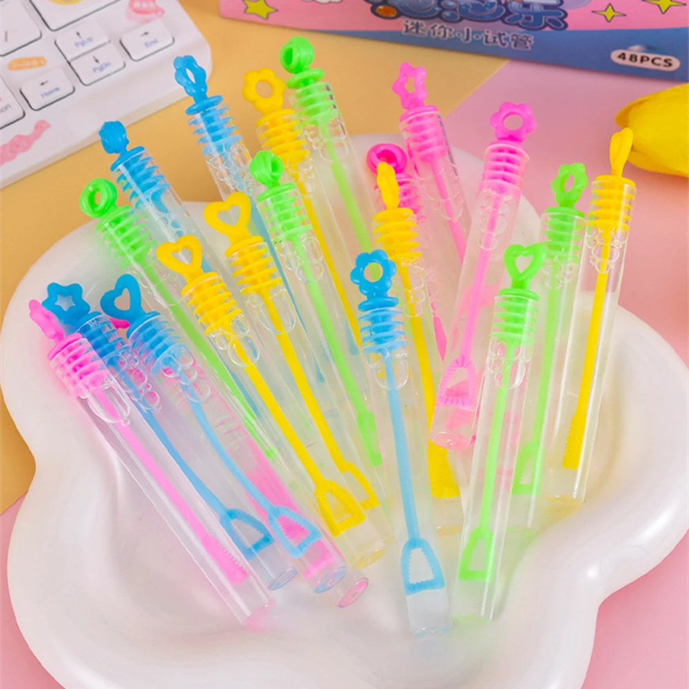 Mini juguete de tubo vacío de burbujas para niños, recuerdos de fiesta de cump