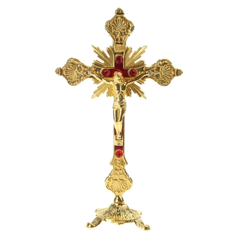 Religious Jesus Christ Crucifix for Cross Statue Desktop Decoration c 