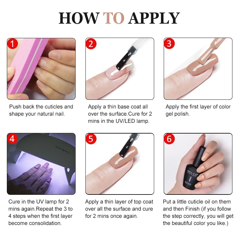 NAILCO-Esmalte de Gel para uñas, imprimación, capa Base, removedor mágico, juego de funciones, UV, Esmalte de uñas, arte de uñas, 15ml