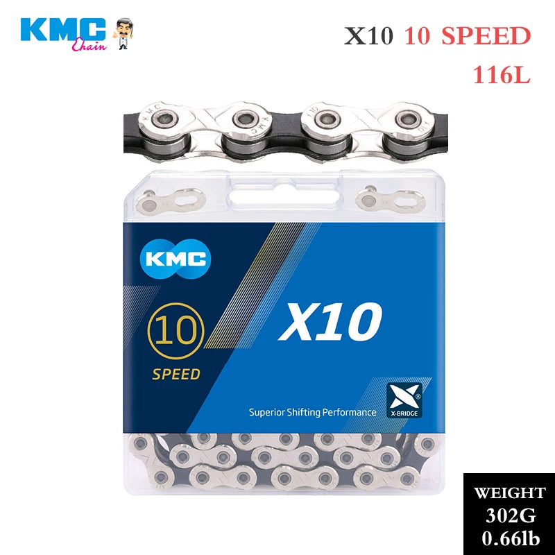 Cadenas de bicicleta KMC X8 X9 X10 X11 X12 MTB 8 9 10 11 12 velocidades biciclet