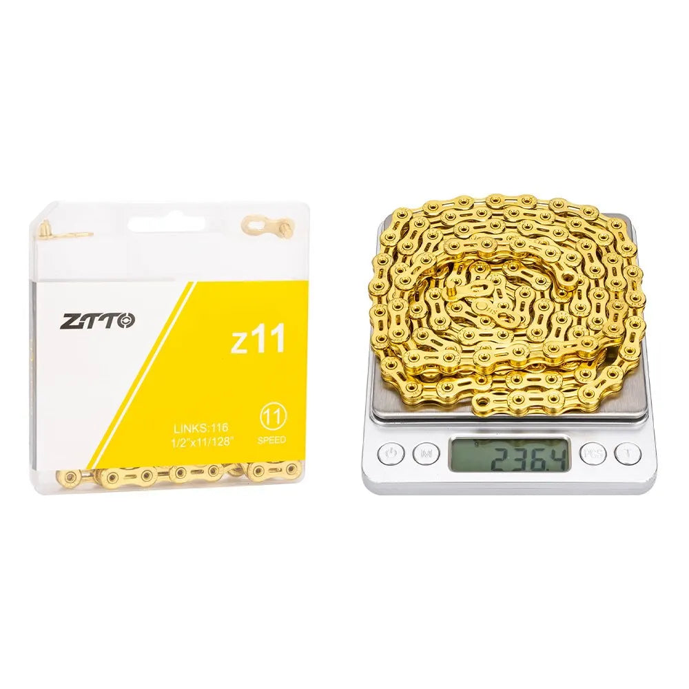 ZTTO-Cadena de bicicleta de 10, 11 y 12 velocidades, 10s, 11s, 12 s SLR, totalme