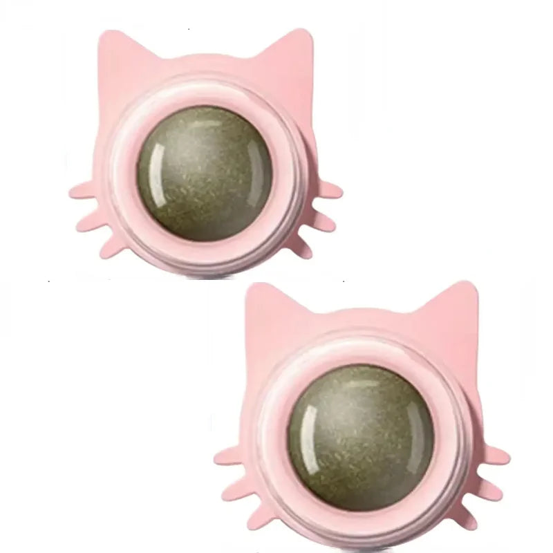 Bolas de hierba gatera divertidas y lickables para gatos, bolas de hierba gatera para jugar a masticar, limpieza de dientes, juguete para gatos pequeños y medianos, suministros para mascotas