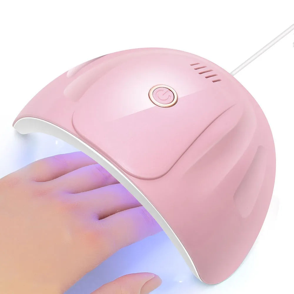 LULAA-Lámpara de secado con 18 luces UV USB para curado de Gel, máquina de fototerapia LED para uñas, herramienta de manicura profesional, equipo de salón