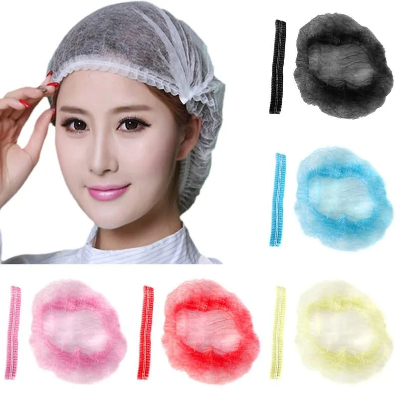 Disposable Head Covers Breathable Dustproof Caps Pa 