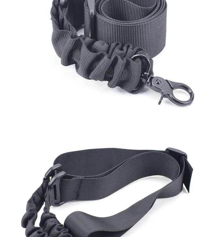 Correa de hombro para pistola de un solo punto, cinturón ajustable, accesorios de caza al aire libre, cuerda elástica para Rifle