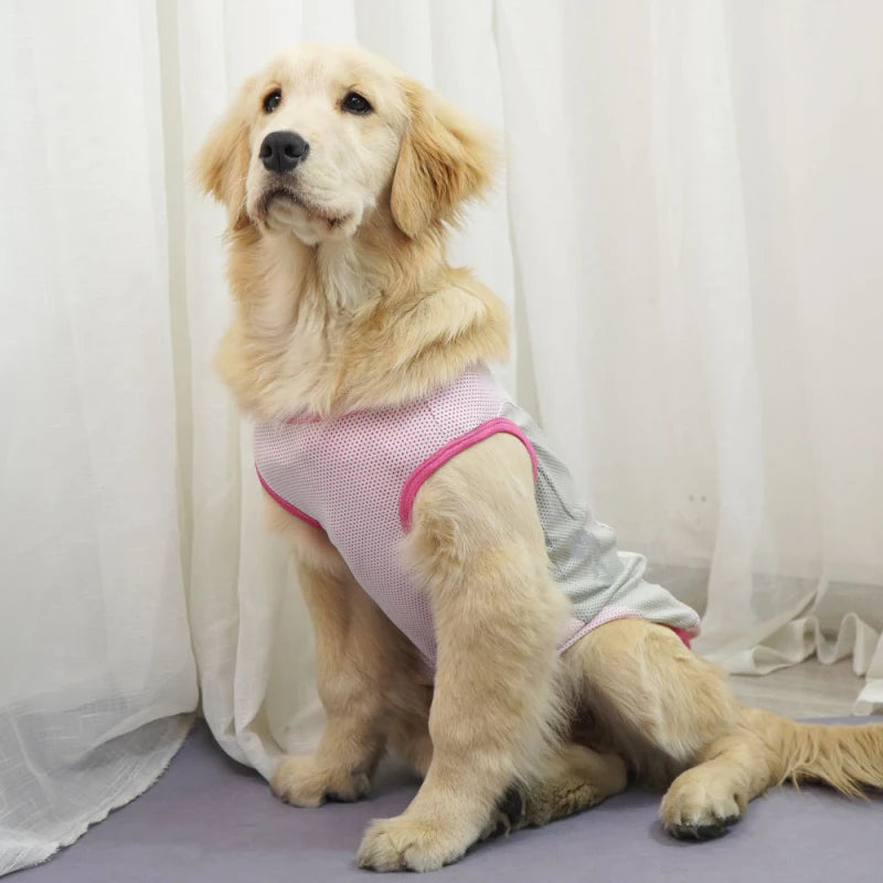 Ropa para perros grandes, chaleco de verano para perros grandes, camisa Samoyedo Husky Labrador Golden Retriever