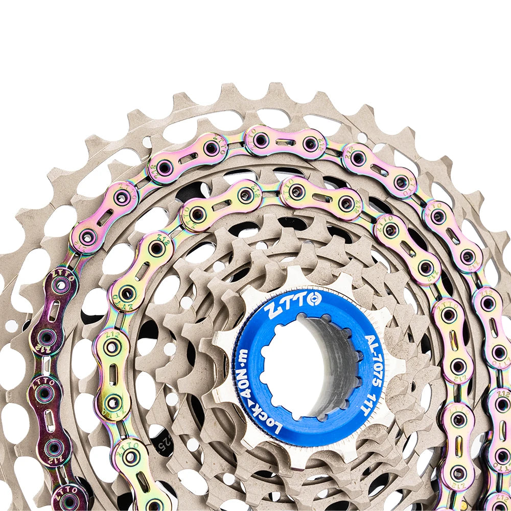 ZTTO-Cadena de bicicleta de 10, 11 y 12 velocidades, 10s, 11s, 12 s SLR, totalme