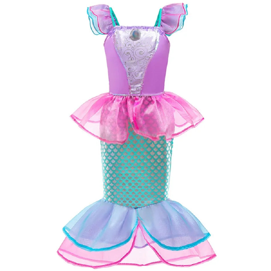 Vestido de princesa para niñas, disfraz de Cenicienta, Blancanieves, Aurora, So