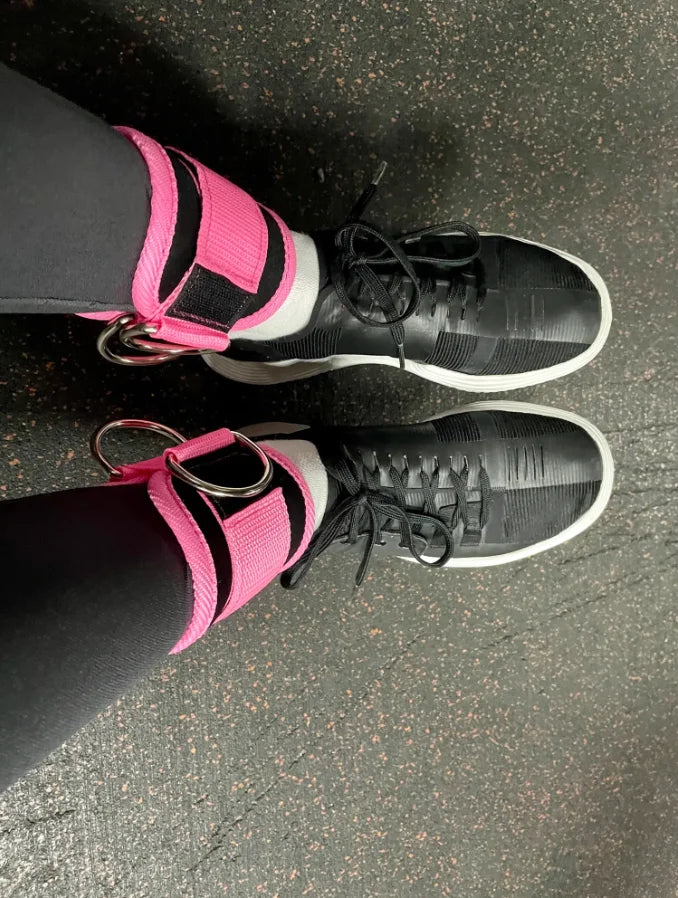 Cable Ankle Straps Double D Ring Ankle Cuffs for Training 