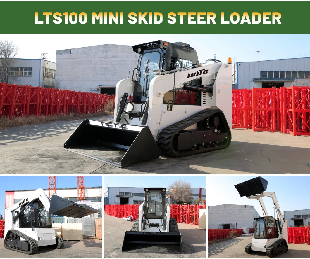 Small Rubber Tracked Skid Steer Loader Fork Skid Steer Loader 