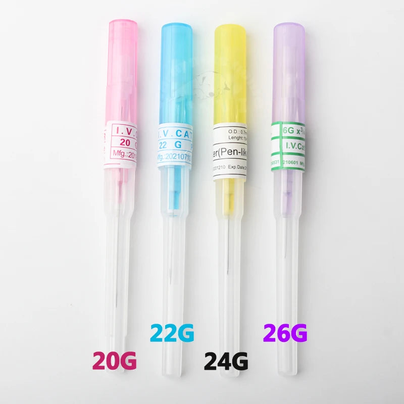 Pen type IV injection catheter cannula 20G 22G 24G 26G suppliers v 