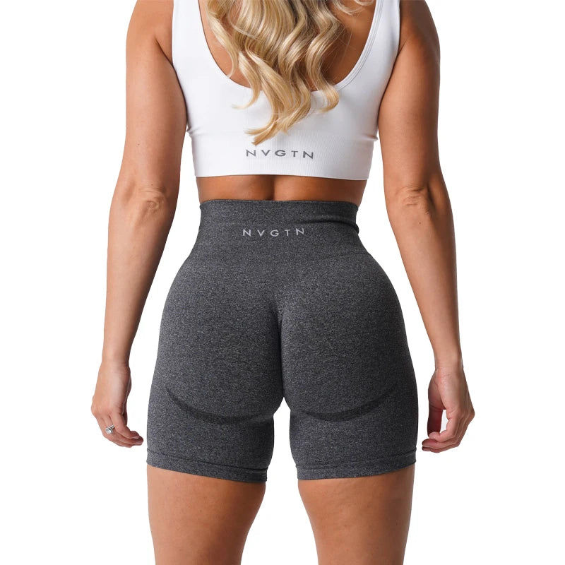 NVGTN-pantalones cortos sin costuras para mujer, Shorts de entrenamiento con realce, ropa deportiva para gimnasio, Yoga