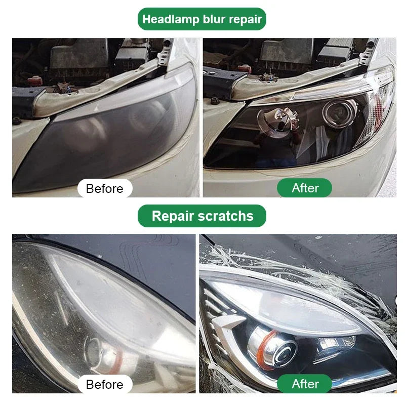 Kits de pulido para restauración de faros de coche, pasta de limpieza para repa