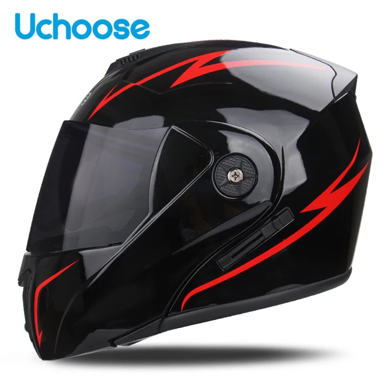 Uchoose Unisex Motorcycle Helmet Double Lens Secci? 