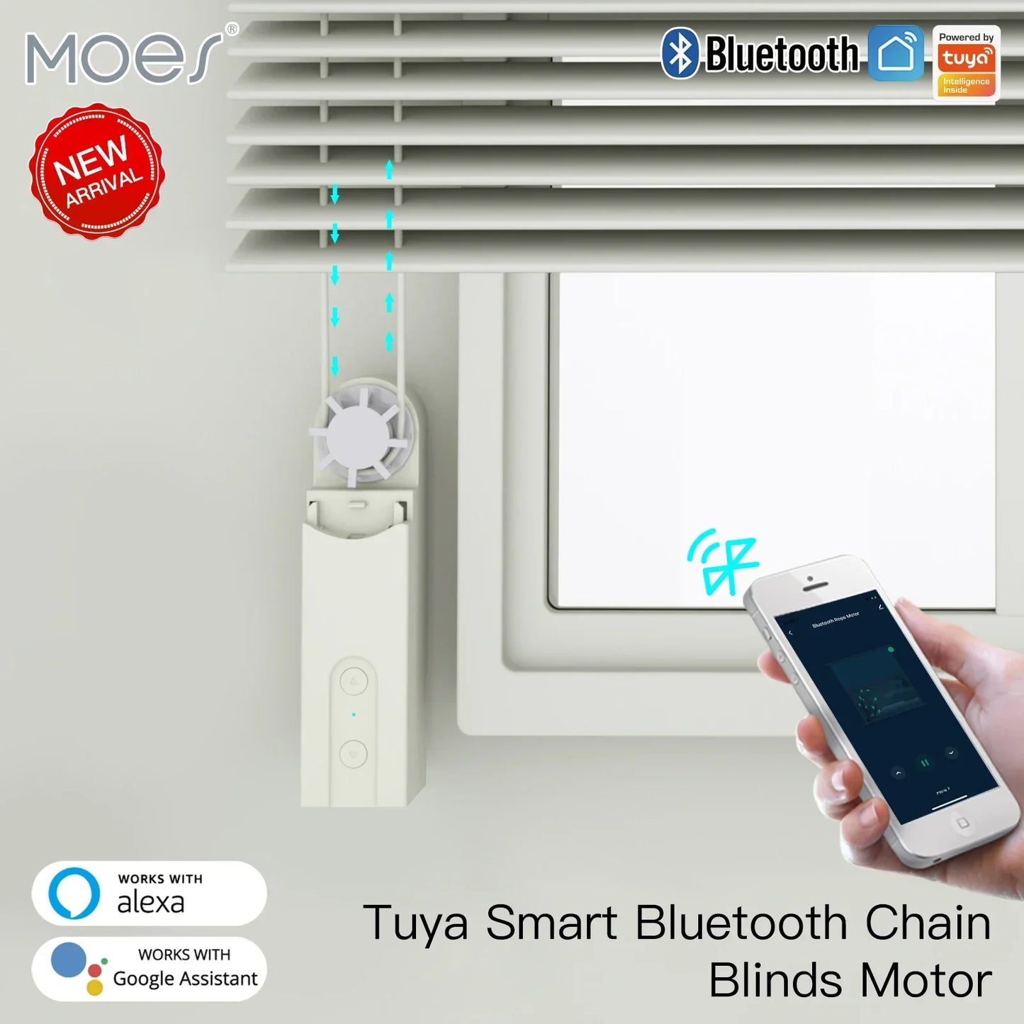 MOES Tuya Smart Electric Roller Shutter Motor Control APP 