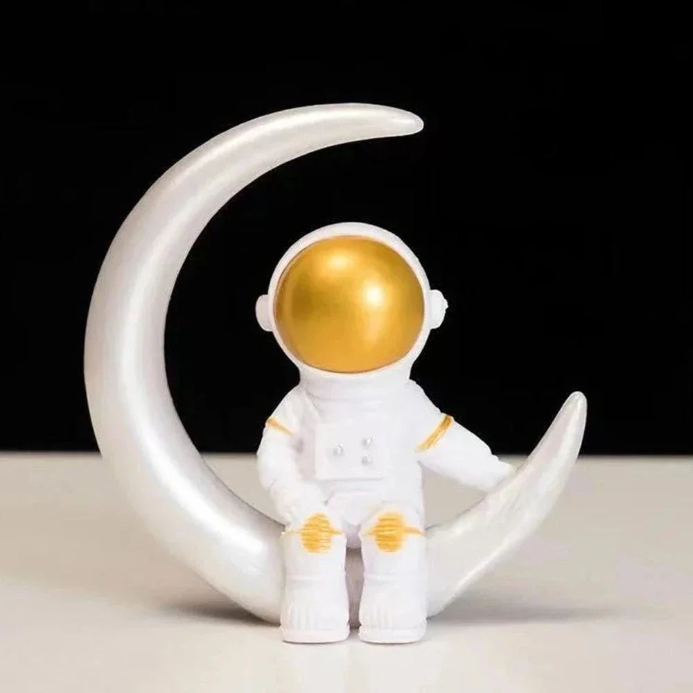 Figura de astronauta de 4 piezas para niños, escultura de astronauta, juguete educativo para escritorio, decoración del hogar, modelo de astronauta para regalo