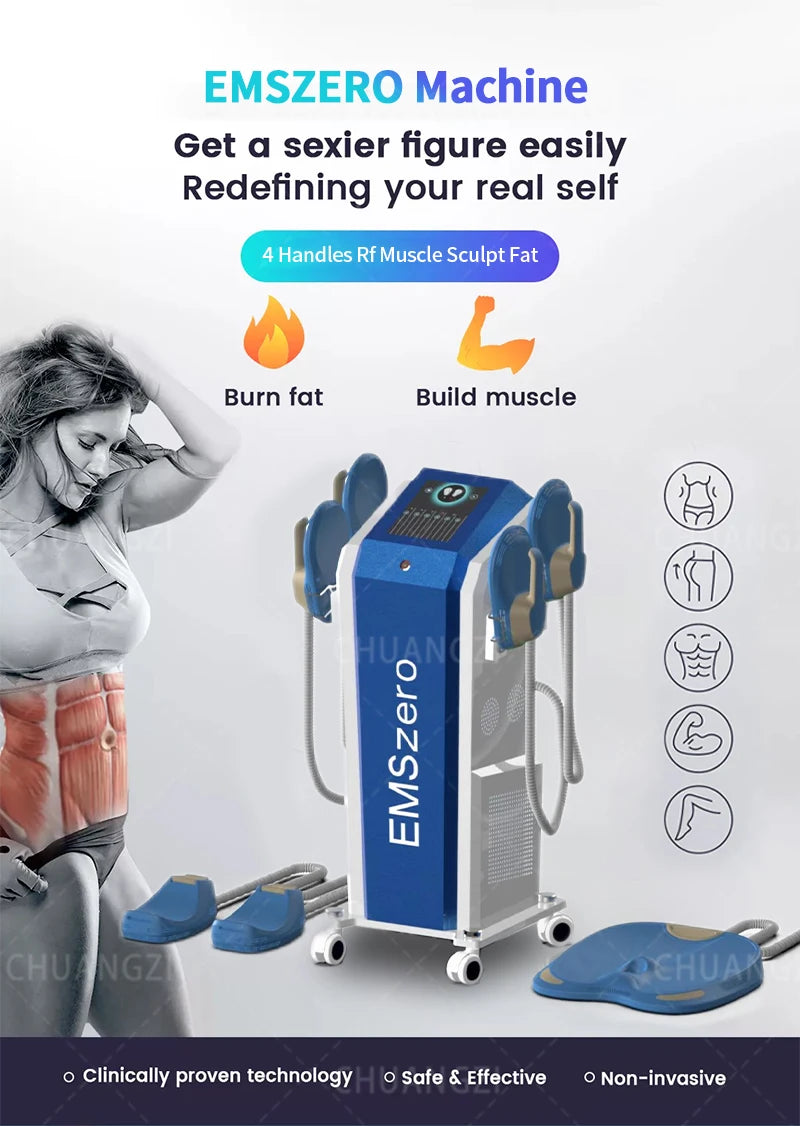 EmsZERO RF neo 2024 EMSZERO NEO 6500W HIEMT PRO Muscle Stimulation Machine Body Sculpting Machine 