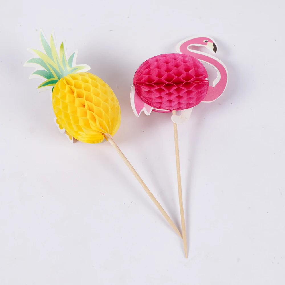 Disposable bamboo food pieces pineapple dessert fruit sticks f 