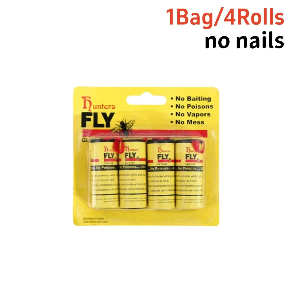 Papel adhesivo desechable para moscas, trampa para insectos, Control de plagas,