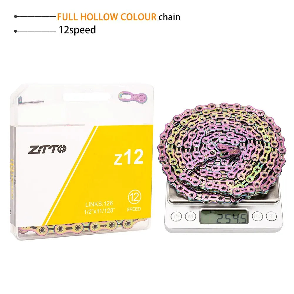 ZTTO-Cadena de bicicleta de 10, 11 y 12 velocidades, 10s, 11s, 12 s SLR, totalme
