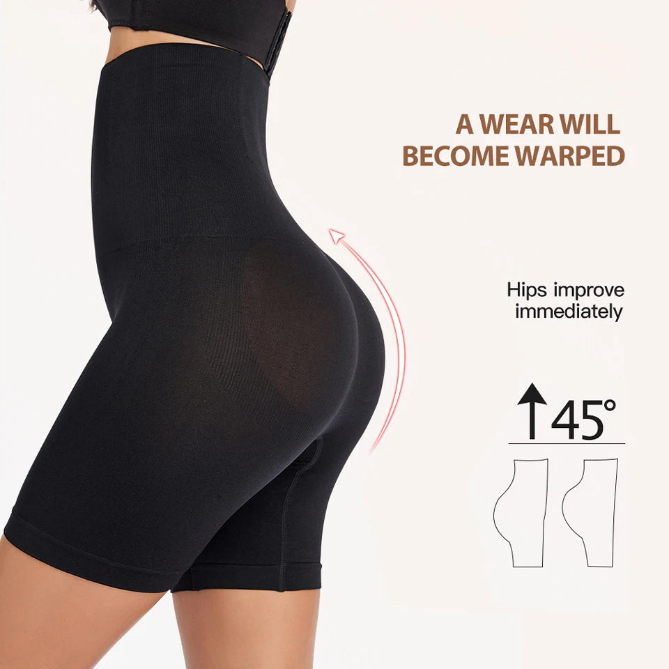 Women High Waist Flat Belt Waist Shapewear Slimming Panties Tummy Control Shapewear Shaping Straps 