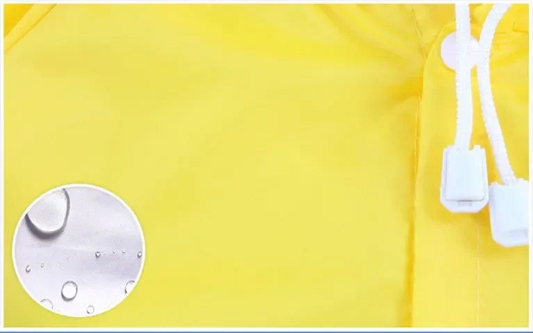 Children's Cartoon Raincoat Foldable Rain Poncho Waterproof Rain Coat