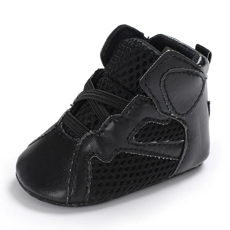 Baby High Top Basketball Sneakers Anti-Slip Casual Sports Shoes 