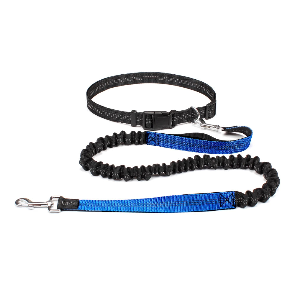 Dog Leash for Walking Running Jogging Adjustable Waist Belt C 