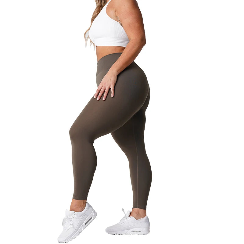 NVGTN-mallas sin costuras para mujer, pantalones de Yoga de cintura alta, ropa de gimnasio, mallas de LICRA suaves para entrenamiento, trajes de Fitness