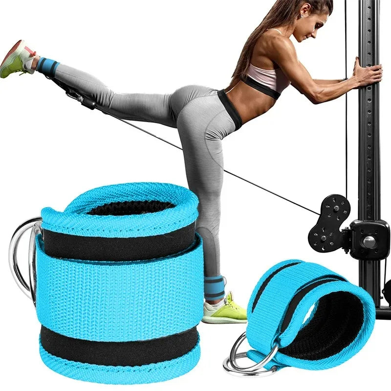Cable Ankle Straps Double D Ring Ankle Cuffs for Training 