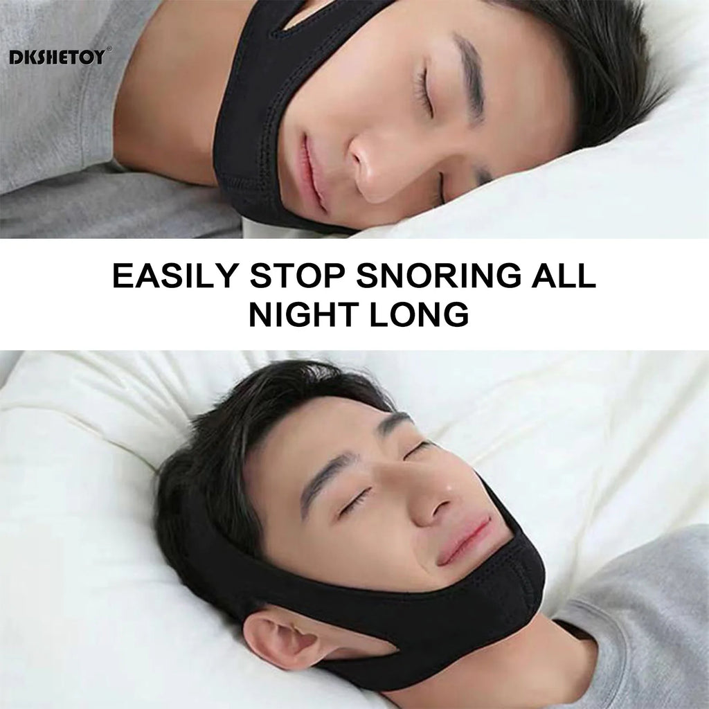Adjustable Anti Snoring Mouth Guard Belt Stop Snoring Strap 