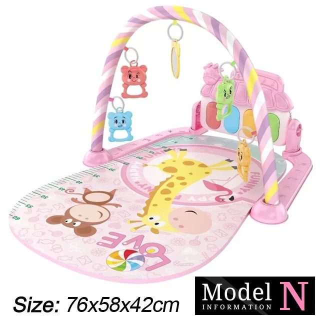 Soporte de Fitness para bebé, juego de música, juguetes de actividades de gimn