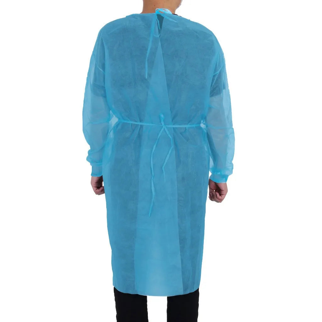 Ropa de aislamiento protectora desechable Unisex, 10 piezas, antisaliva, imperme