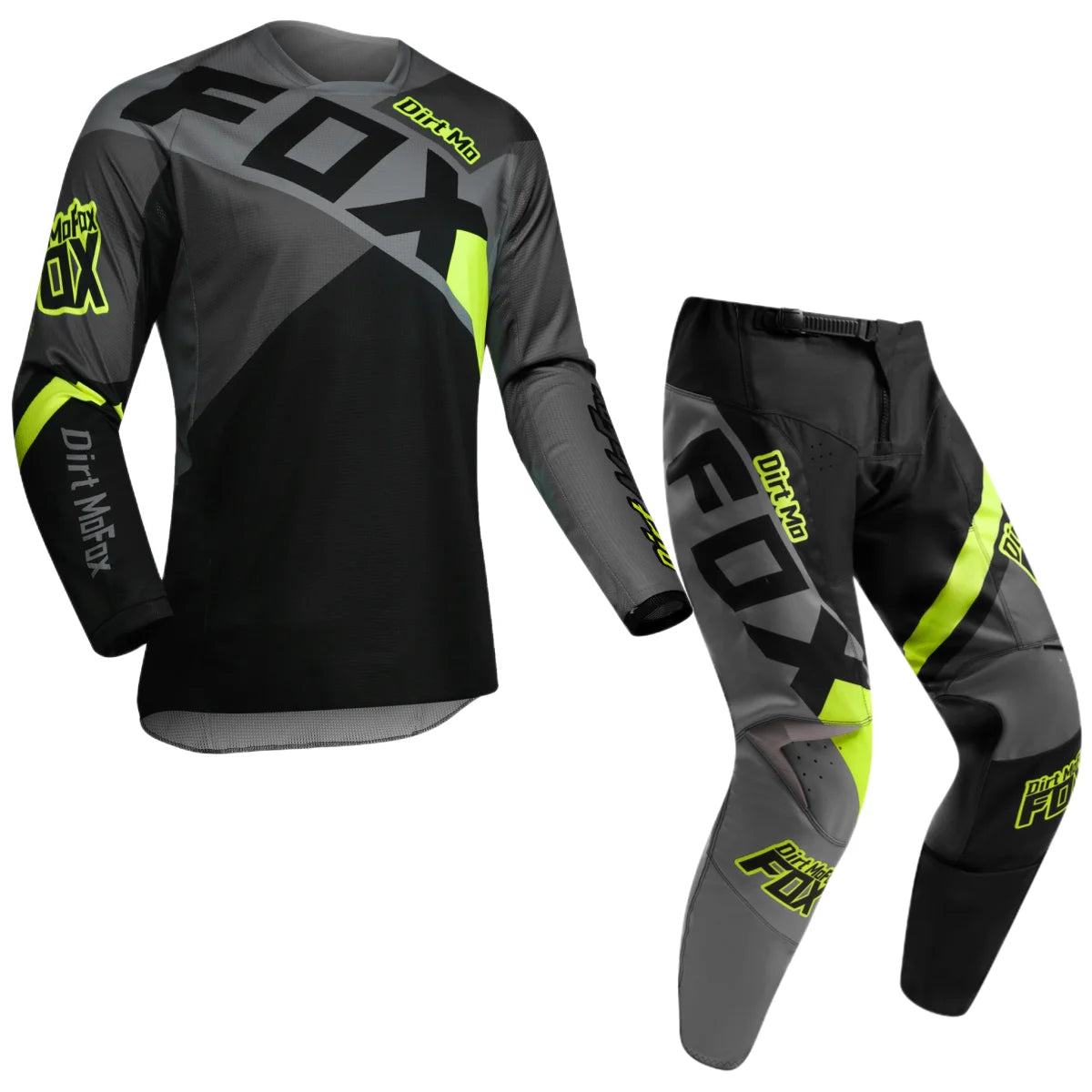 Dirt MoFox Motocross Racing Clothing Set Motorcycle Jersey and Pants 