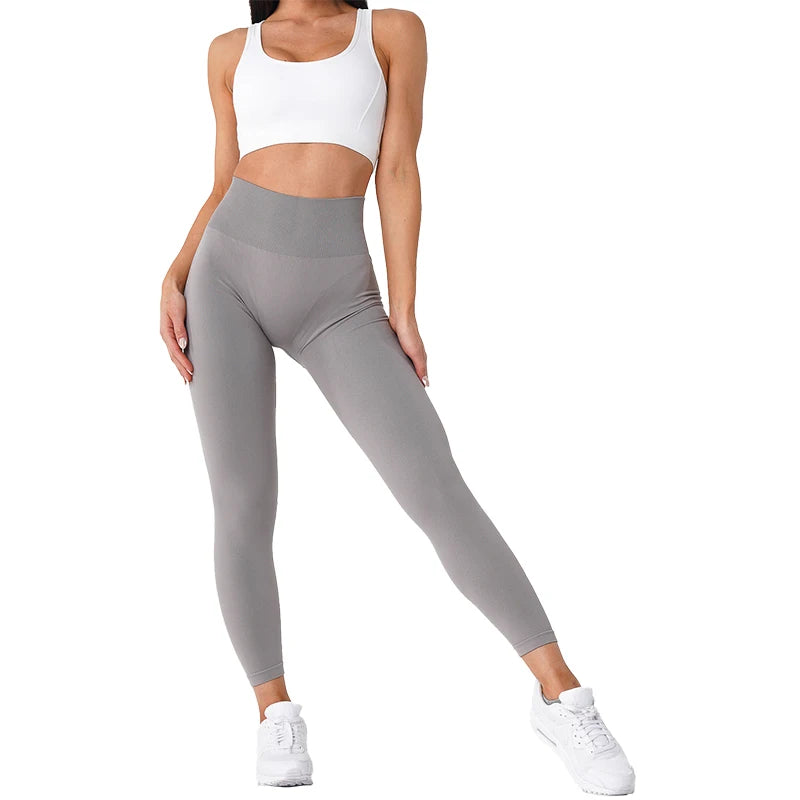 NVGTN-mallas sin costuras para mujer, pantalones de Yoga de cintura alta, ropa de gimnasio, mallas de LICRA suaves para entrenamiento, trajes de Fitness