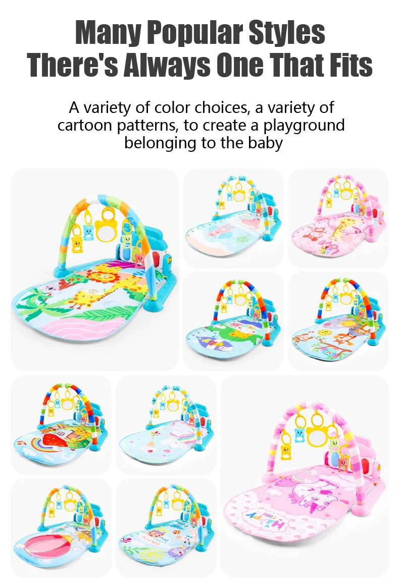 Soporte de Fitness para bebé, juego de música, juguetes de actividades de gimn