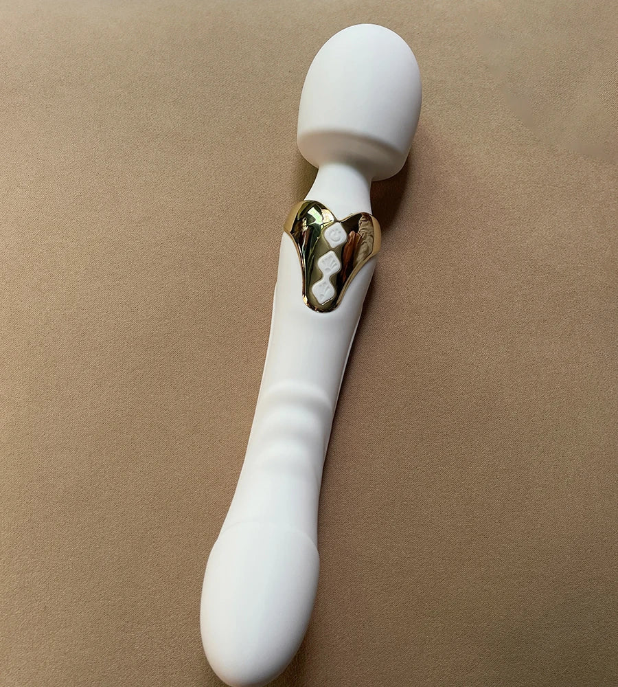 Powerful Dildo Vibrator Wand with 10 Modes Clitoris Stimulator for Women 